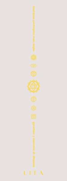 Mata do jogi Lita „7 Chakra's” PU+guma 1 83 x 68 x 0,5 cm, biały