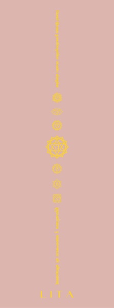Килимок для йоги Lita "7 Chakra's" PU+каучук 1 83 х 68 х 0,5 см, рожевий 20-02-4 фото